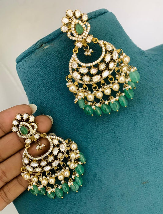Mossianite Stones Bridal Earrings