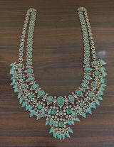Victorian Polish with AD Stones Haram - Nakshatra Jewels