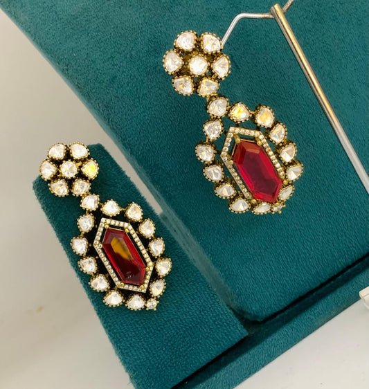 Mossianite Stones Bridal Earrings