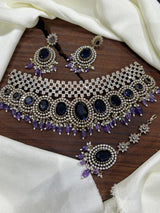 Victorian Polish with AD Stones Neck Set
