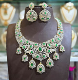 American Diamond Stones Bridal Necklace