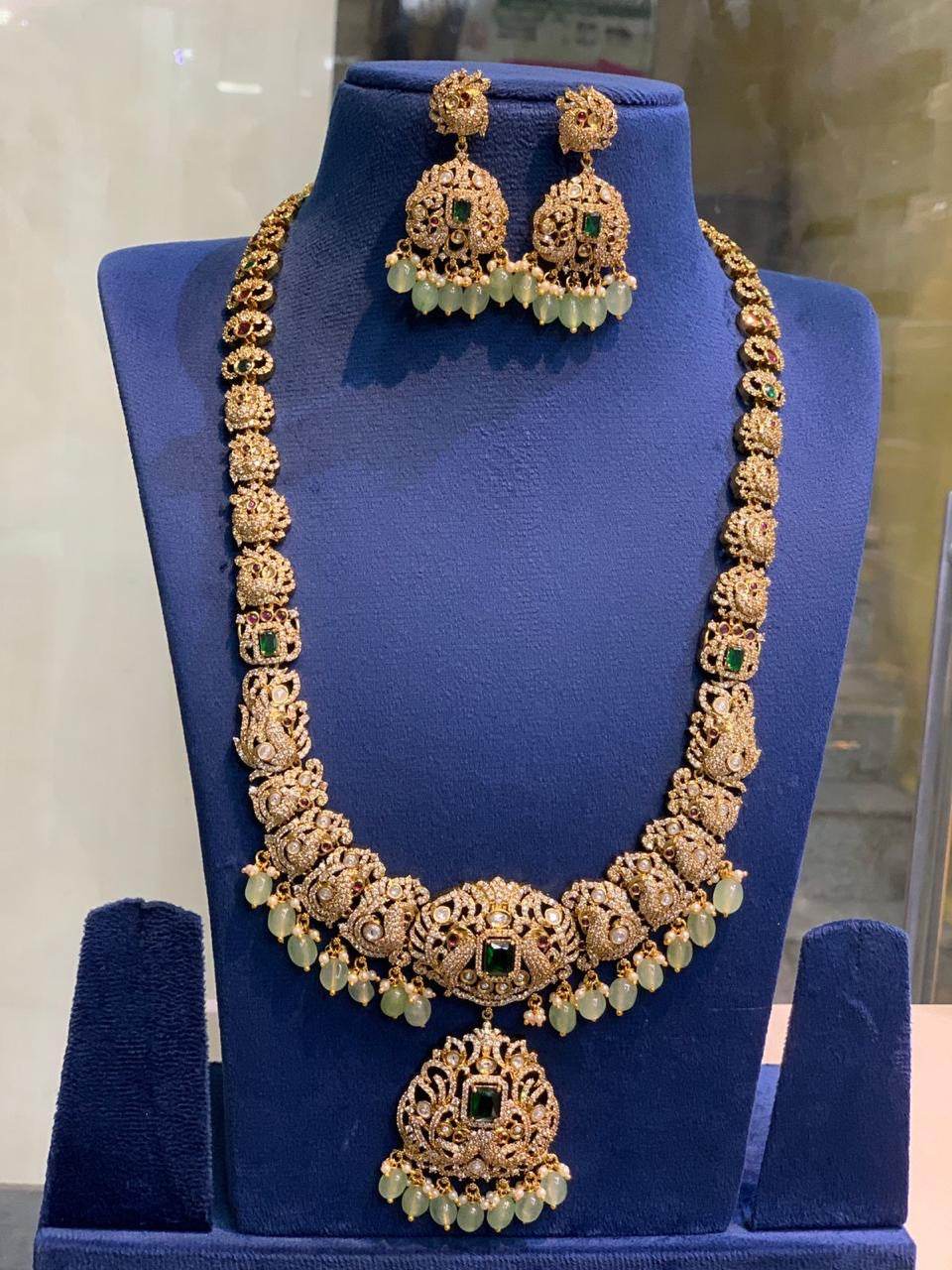 Victorian Polish with AD Stones Bridal Haram