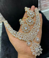 American Diamond Stones Necklace - Nakshatra Jewels