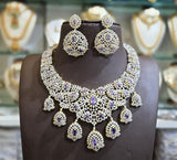 American Diamond Stones Bridal Necklace