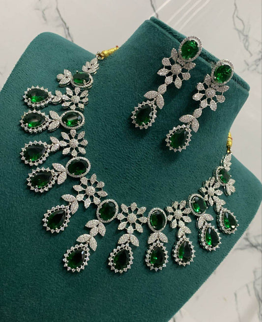 AD Stones Necklace - Nakshatra Jewels