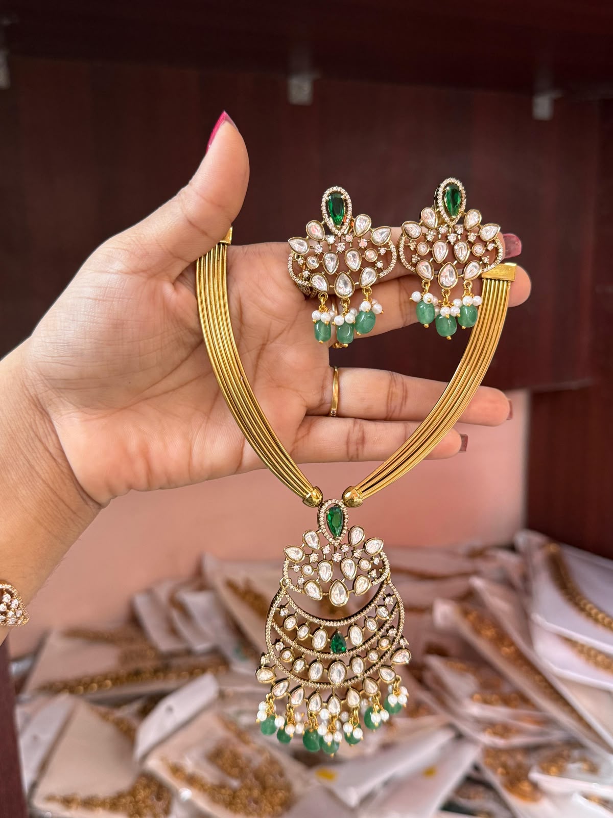 Mossianite AD Stones Necklace