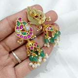 Jaadu Kundan Stones Bridal Earrings - Nakshatra Jewels