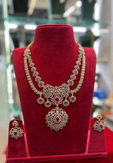 American Diamond Stones Bridal Layer Necklace
