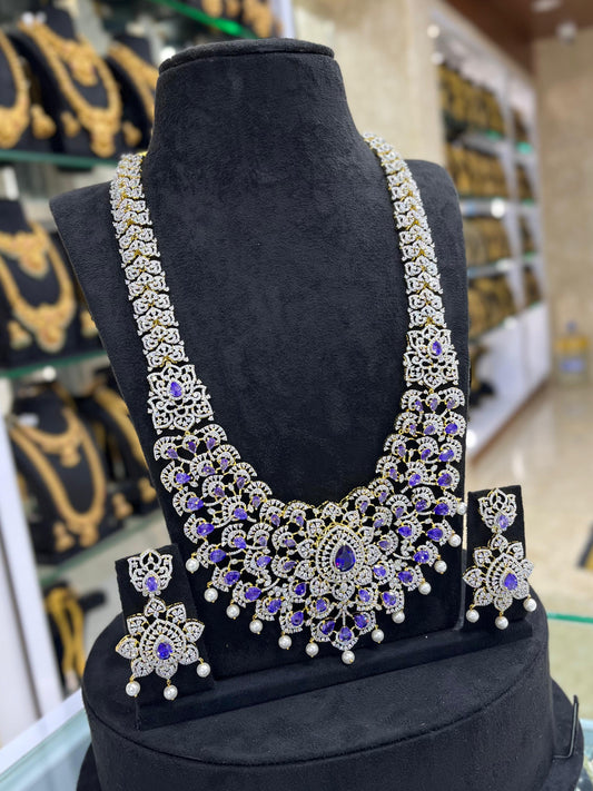 American Diamond Stones Grand Bridal Haram