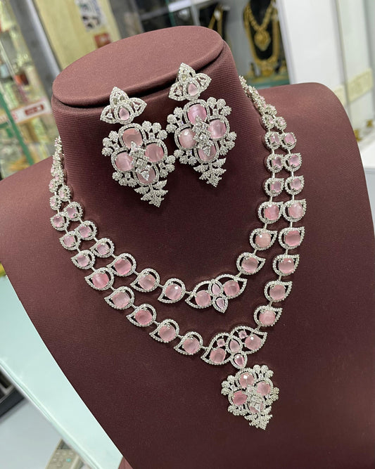 Victorian Polish AD Stones Necklace