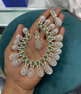 American Diamond Stones Necklace - Nakshatra Jewels