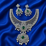 American Diamond Stones Bridal Necklace