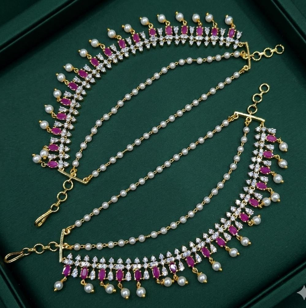 AD Stone Ear Chains