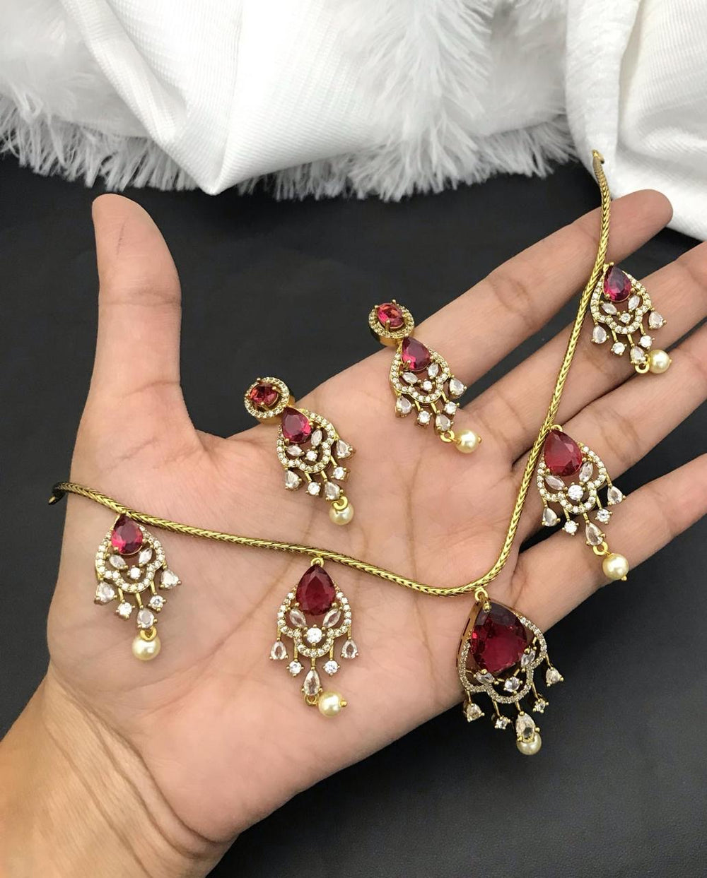 AD Stones Necklace