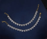 AD Stones Ear Chains - Nakshatra Jewels