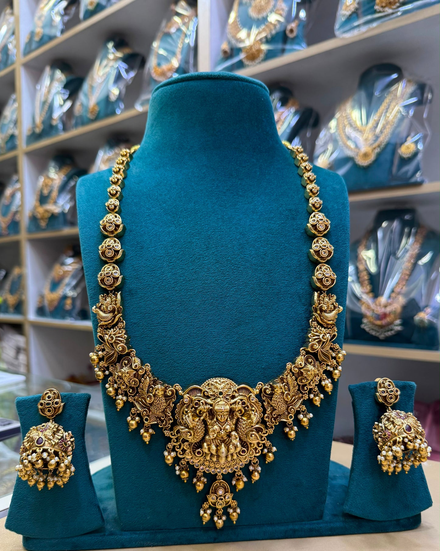 Nakshi Work with AD Stones Bridal Haram