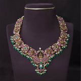 Jaadu Kundan Stones Bridal Haram - Nakshatra Jewels
