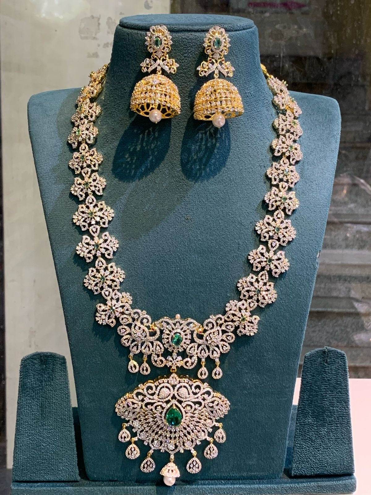 American Diamond Stone Bridal Haram