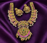 Nakshi Work with Kundan Stones Bridal Necklace