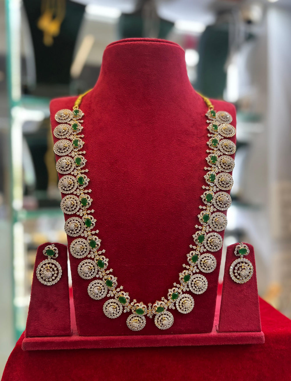 American Diamond Stones Bridal Haram