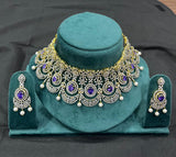 American Diamond Stones Bridal Choker