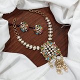 Mossanite Stones Bridal Necklace - Nakshatra Jewels