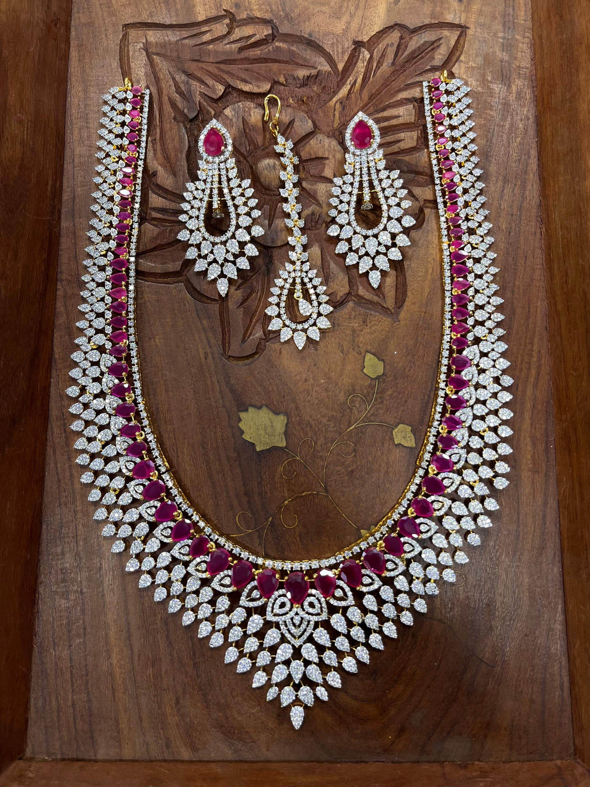 American Diamond Stones Bridal Haram