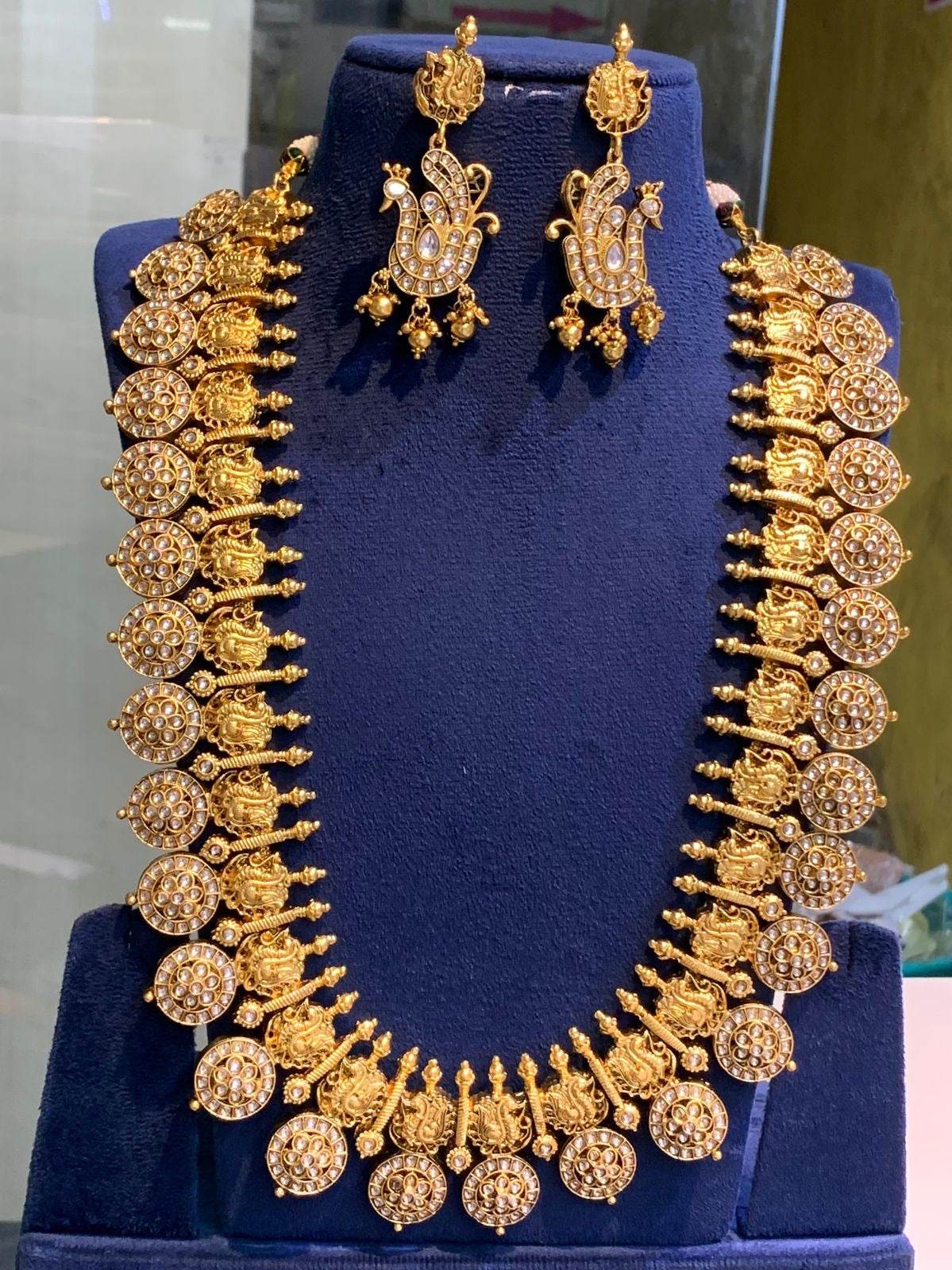 Nakshi Work with Kundan Stones Bridal Haram