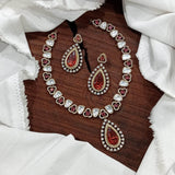 Mossanite Stones Necklace - Nakshatra Jewels