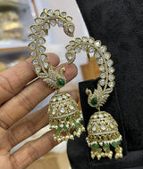 Victorian Polish AD Stone Bridal Earcuffs