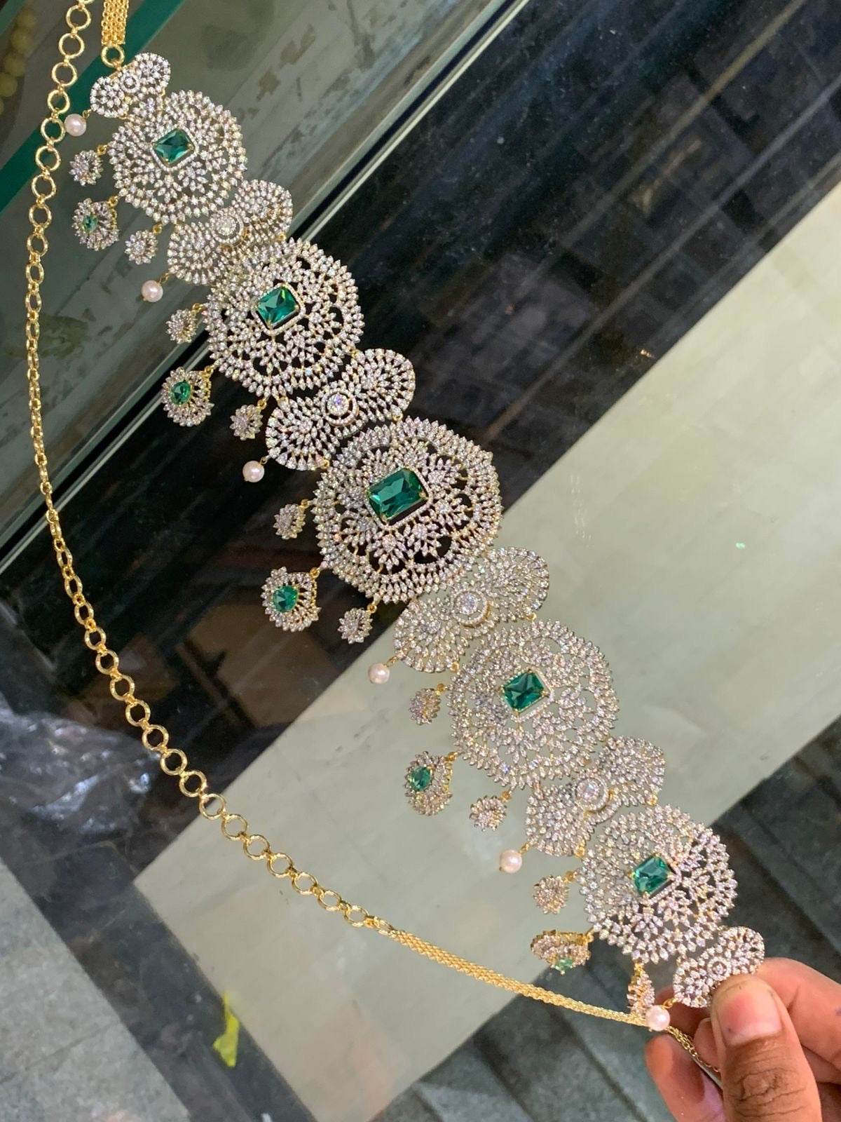 American Diamond Stones Bridal Hip Chain