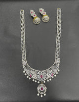 American Diamond Stones Bridal Haram - Nakshatra Jewels