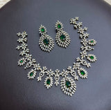 AD Stones Necklace (Silver Polish)