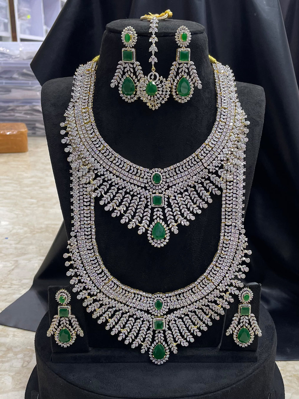 American Diamond Stones Bridal Combo