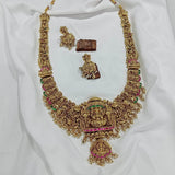 Nakshi Work with AD & Kundan Stones Bridal Haram - Nakshatra Jewels