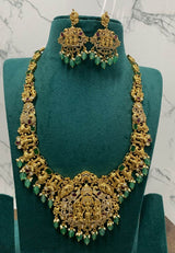 Nakshi Work with AD Stones Bridal Haram - Nakshatra Jewels