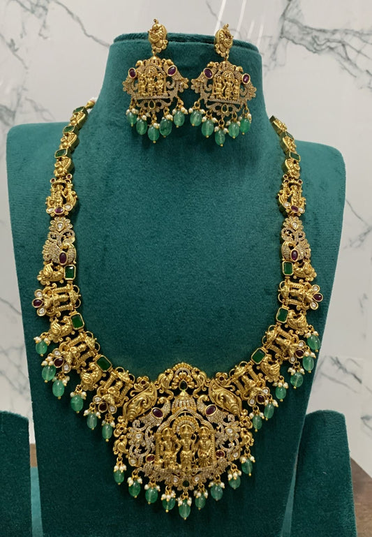 Nakshi Work with AD Stones Bridal Haram