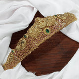 Nakshi Work with AD & Kempu Stones Bridal Hip Belt - Nakshatra Jewels