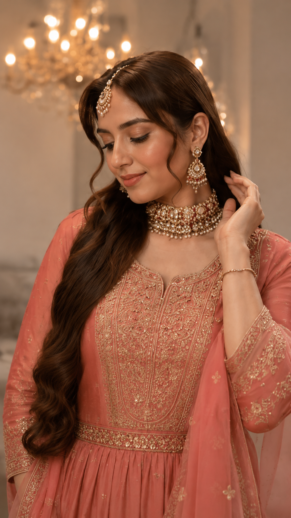 Premium Imitation Jewelry with Kundan Stone Antique Watches