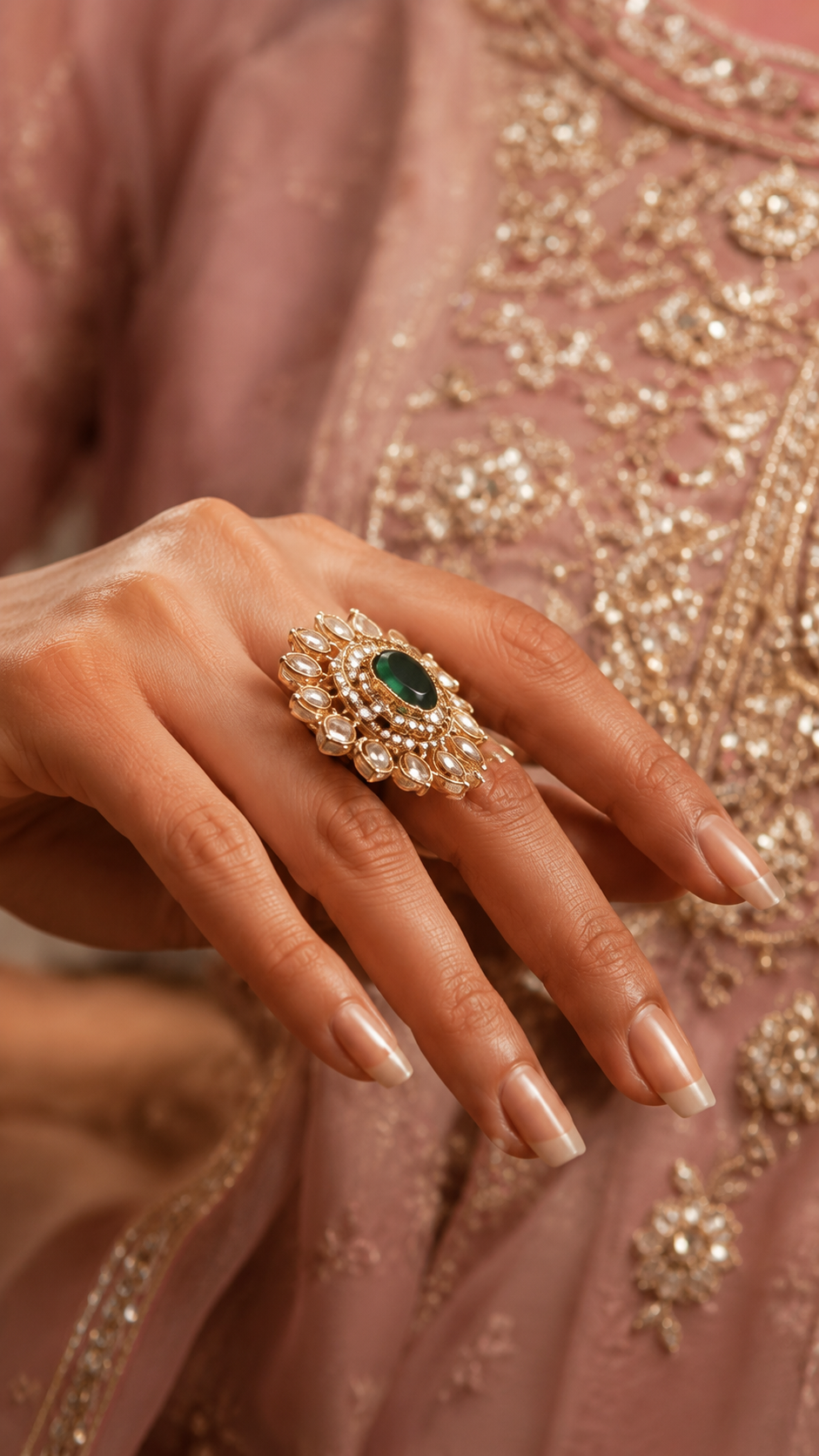 Premium Imitation Jewelry with Kundan Stone Antique Watches