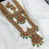 Nagasi Work with Kempu Stones Combo Set - Nakshatra Jewels