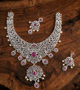 American Diamond Stones Bridal Necklace