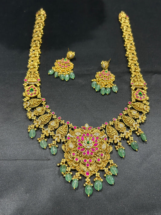 Nakshi Work with Kundan Stones Bridal Haram