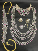 American Diamond Stones Bridal Combo Set