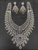 American Diamond Stones Bridal Haram - Nakshatra Jewels