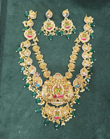 Nakshi Work with AD Stones Bridal Necklace