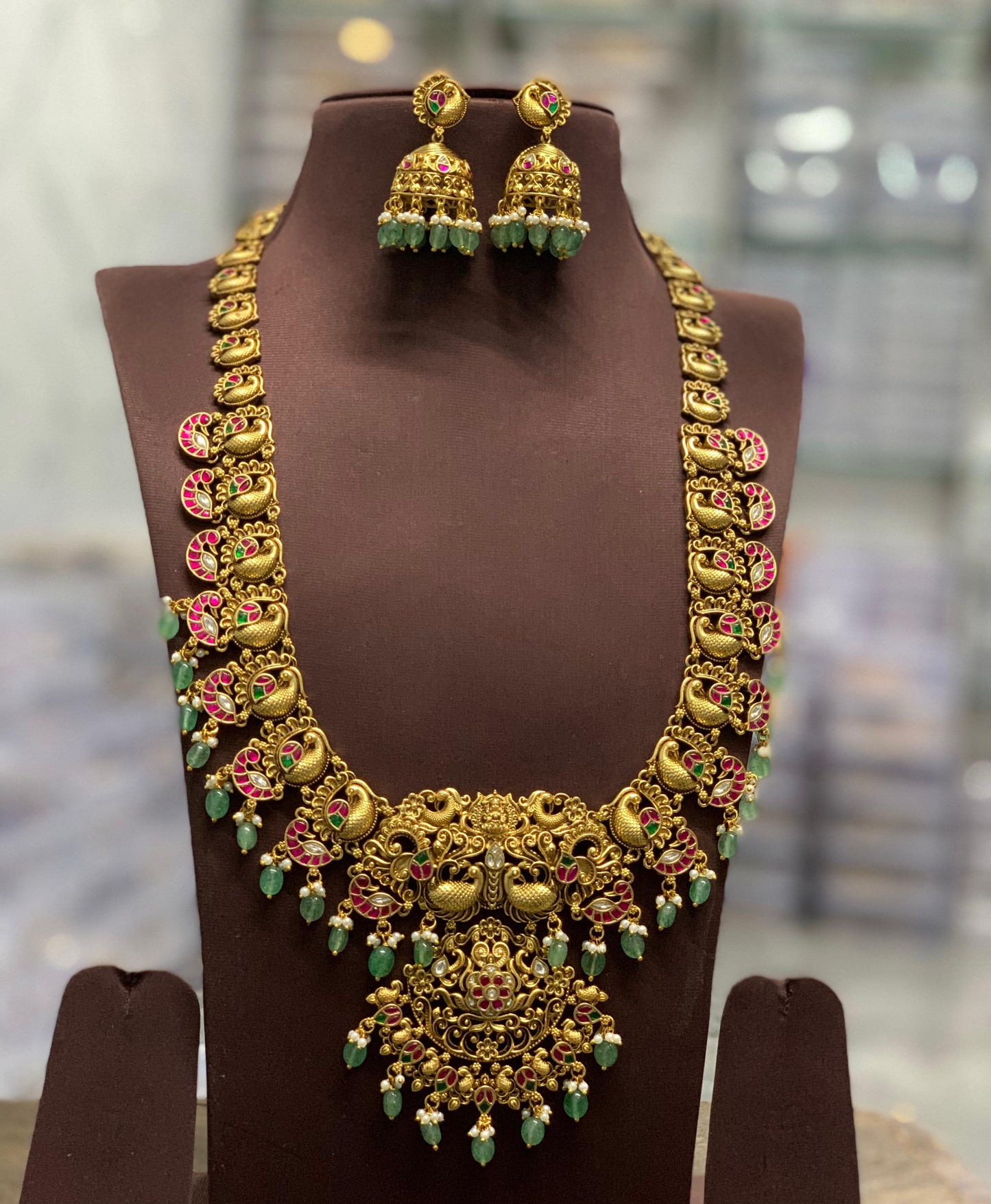 Nakshi Work with Kundan Stones Bridal Haram