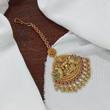 Nagasi work with Kempu Stones Tikka - Nakshatra Jewels