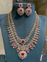American Diamond Stones Bridal Layer Haram - Nakshatra Jewels