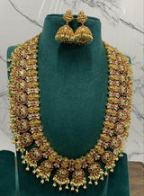 Nakshi Work with Kundan Stones Bridal Haram - Nakshatra Jewels